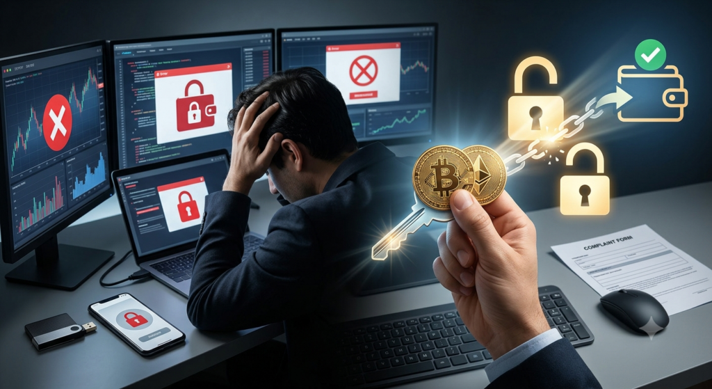 Reclamación contra un exchange de criptomonedas: cómo recuperar tu dinero cuando la plataforma bloquea tu cuenta