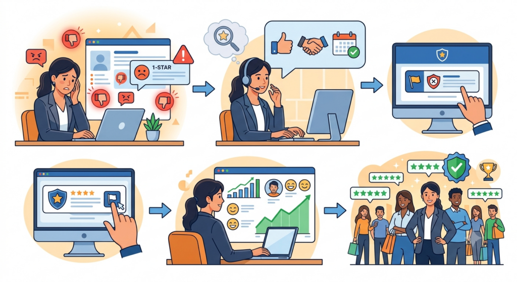 Qué hacer si tu empresa recibe reseñas falsas