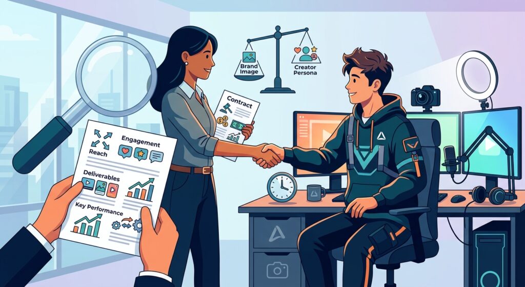 Contratos de patrocinio con streamers y creadores: qué debe revisar una marca