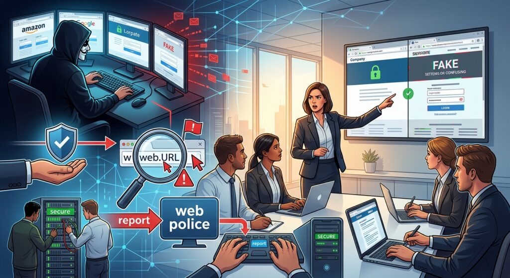 Suplantación de identidad de empresa en internet: cómo actuar